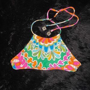 Trina Turk Halter Bikini Top Size L